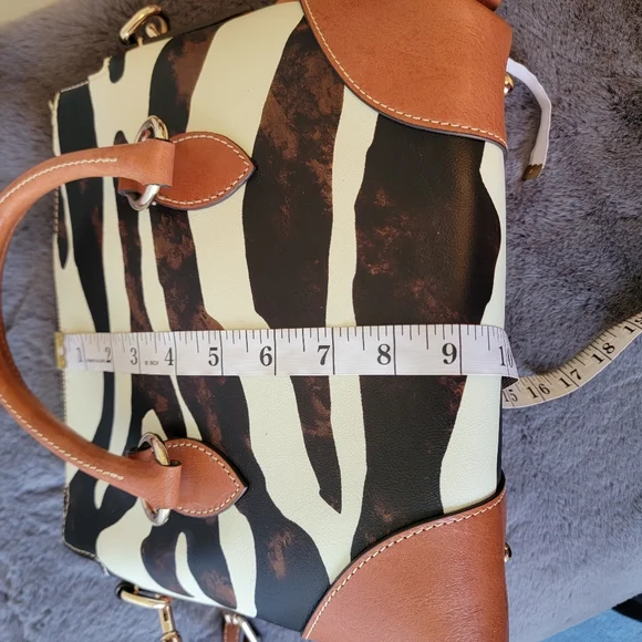 Dooney & Bourke Zebra Print Leather Handbag - Picture 5 of 6
